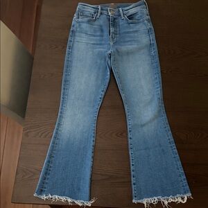 MOTHER The Weekender Frayed Jeans